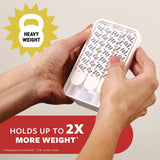 Command™ X-large Utility Hooks, Plastic, White, 15 lb Capacity, 2 Hooks and 8 Strips/Pack (MMM170112ES) Pack of 2