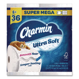 Charmin® Ultra Soft Bathroom Tissue, Septic Safe, 2-Ply, White, 336 Sheets/Roll, 6 Rolls/Pack (PGC8467061790) Pack of 6
