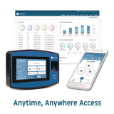 uAttend™ Biometric Fingerprint Touch Tablet Time Clock System, Unlimited Employees, Black/Blue (PPZ2500) Each