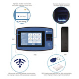 uAttend™ Biometric Fingerprint Touch Tablet Time Clock System, Unlimited Employees, Black/Blue (PPZ2500) Each