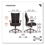 Sharper Image® Revive Shiatsu Ergonomic Mesh Swivel Massage Chair, Supports Up to 275 lbs, 19.75" to 22.75" Seat Height, Black Seat/Back (SBI60097BLK) Each