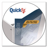 Stride QuickFit D-Ring View Binder, 3 Rings, 2" Capacity, 11 x 8.5, White (STW87030) Each
