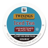 TWININGS® Iced Tea K-Cups, Unsweetened Black, 24/Box (TWGTNA23048) Box of 24