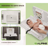 Alpine Industries Compact Horizontal Baby Changing Station, 32 x 18, White (ALHALP411E) Each
