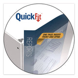 Stride QuickFit D-Ring View Binder, 3 Rings, 2" Capacity, 11 x 8.5, White (STW87030) Each