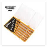 Great Neck® Precision Screwdriver Set, Six-Piece, Phillips/Slotted, Assorted Lengths, Polished Steel Handles (GNSGP6C) Each