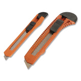 Great Neck® Snap-Off Utility Knife Set, 9 mm Knife, 18 mm Knife, Orange/Black (GNS2SBK) Each