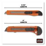 Great Neck® Snap-Off Utility Knife Set, 9 mm Knife, 18 mm Knife, Orange/Black (GNS2SBK) Each
