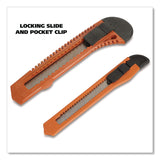 Great Neck® Snap-Off Utility Knife Set, 9 mm Knife, 18 mm Knife, Orange/Black (GNS2SBK) Each