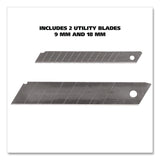 Great Neck® Snap-Off Utility Knife Set, 9 mm Knife, 18 mm Knife, Orange/Black (GNS2SBK) Each