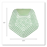 Boardwalk® Anti-Splash Urinal Screen, Cucumber Twist Scent, Green, 0.11 oz, 10/Box (BWK1005) Case of 10