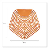 Boardwalk® Anti-Splash Urinal Screen, Mango Mist Scent, Orange, 0.11 oz, 10/Box (BWK1006) Case of 10