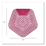 Boardwalk® Anti-Splash Urinal Screen, Apple Cinnamon Scent, Red, 0.11 oz, 10/Box (BWK1007) Case of 10