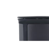 Rubbermaid® Commercial ENHANCE Series Waste Receptacle, Dual Top Hole, 23 gal, Metal, Jet Black Metallic (RCP2172844) Each
