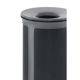 Rubbermaid® Commercial ENHANCE Series Waste Receptacle, 33 gal, Metal, Pearl Gray/Umbra Gray (RCP2172852) Each