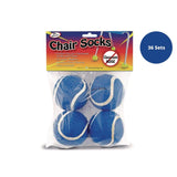 TPG Creations™ Chair Sox, 2.5", Blue Felt/Rubber, 4/Pack, 36 Packs/Carton (TPG233) Case of 36