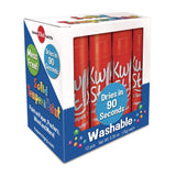 TPG Creations™ Kwik Stix Single Color Pack, 0.7" x 3.5", Red, 12/Pack, 12 Packs/Carton (TPG6002012) Case of 12