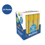 TPG Creations™ Kwik Stix Single Color Pack, 0.7" x 3.5", Yellow, 12/Pack, 12 Packs/Carton (TPG6006012) Case of 12