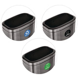 Alpine Industries 10.5 Gallon Recycle, Trash and Compost Combo Station, Brushed Stainless Steel (ALH47040LRTCO) Each