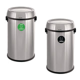 Alpine Industries 17 Gallon Stainless Steel Indoor Compost and Trash Station with Swivel Lid (ALH47065L1COT) Each