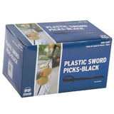 AmerCareRoyal® Sword Picks, Plastic, 6", Black, 1,000/Box, 10 Boxes/Carton (RPPRP147BK) Case of 10000