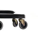 Alpine Industries Round 32-Gallon Trash Can Dolly, 500 lb Capacity, 6.1 x 18 x 18, Black (ALH47132DOLLY) Each