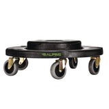 Alpine Industries Round 32-Gallon Trash Can Dolly, 500 lb Capacity, 6.1 x 18 x 18, Black (ALH47132DOLLY) Each