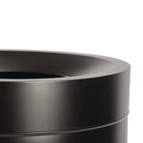 Alpine Industries 27 Gallon Black Stainless Steel Compost Bin, Recycling Can and Trash Receptacle (ALH47527BLKRTCO) Each