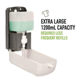 Alpine Industries Wall Mount Automatic Foam Hand Sanitizer and Soap Dispenser, 40 oz, 4.48 x 6 x 11.1, White (ALHALP430F) Each