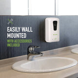 Alpine Industries Wall Mount Automatic Foam Hand Sanitizer and Soap Dispenser, 40 oz, 4.48 x 6 x 11.1, White (ALHALP430F) Each