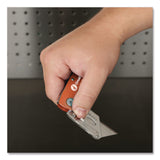Great Neck® Quick Change Lock Back Utility Knife, 3.5" Aluminum Handle, Orange (GNS74201) Each