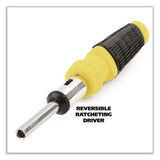 Great Neck® Ratcheting Screw/Nut Driver Set, 34-Piece, Hex/Phillips/Slotted/Star Bits, Metric/SAE Sockets, 8" Long, Yellow/Black Handle (GNS92018) Each