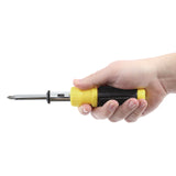 Great Neck® Ratcheting Screw/Nut Driver Set, 34-Piece, Hex/Phillips/Slotted/Star Bits, Metric/SAE Sockets, 8" Long, Yellow/Black Handle (GNS92018) Each