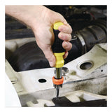 Great Neck® Ratcheting Screw/Nut Driver Set, 34-Piece, Hex/Phillips/Slotted/Star Bits, Metric/SAE Sockets, 8" Long, Yellow/Black Handle (GNS92018) Each