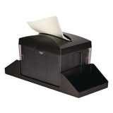 Alpine Industries Interfold Table Top Dispenser Napkin Holder with Caddy, 6 x 14.17 x 6.5, Black (ALHALP4332C) Each
