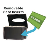 Alpine Industries Interfold Table Top Dispenser Napkin Holder with Caddy, 6 x 14.17 x 6.5, Black (ALHALP4332C) Each