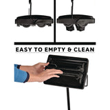 Alpine Industries Manual Triple Brush Carpet and Floor Sweeper, 42.5" Handle, Black (ALHALP469BLKNEW) Each