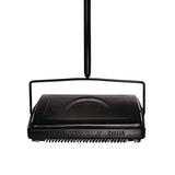 Alpine Industries Manual Triple Brush Carpet and Floor Sweeper, 42.5" Handle, Black (ALHALP469BLKNEW) Each