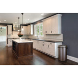 Alpine Industries 17 Gallon Stainless Steel Heavy-Gauge Brushed Open Top Commercial Trash Can (ALHALP47065L) Each