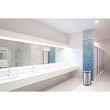 Alpine Industries 17 Gallon Stainless Steel Heavy-Gauge Brushed Open Top Commercial Trash Can (ALHALP47065L) Each