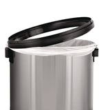 Alpine Industries 17 Gallon Stainless Steel Commercial Trash Can with Swing Lid (ALHALP47065L1) Each