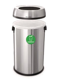 Alpine Industries 17 Gallon Stainless Steel Open Top Compost Station (ALHALP47065LCO) Each