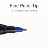 TOPS™ PENTONIC Fine Point Ballpoint Pens, 0.7 mm, Assorted Ink Colors, Black Barrel, 25/Pack (PNT12126) Pack of 25