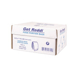 Inteplast Group Get Reddi Saddle Pack Poly Food Portion Bags, Fold-Top Closure, 0.5 mil, 6.5" x 7", Clear, 2,000/Carton (IBSPC657SP) Case of 2000
