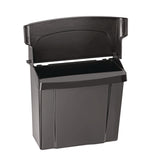 Alpine Industries Durable Plastic Surface Mount Sanitary Napkin Receptacle, Plastic, Black (ALHALP451BLA) Each