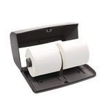 Alpine Industries Side-by-Side Double Roll Toilet Tissue Dispenser, 6.3 x 6.3 x 10.3, Gray (ALHALP452GRY) Each