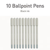 TOPS™ PENTONIC Frost Pen, Stick, Fine 0.7 mm, Black Ink, Pale Gray Barrel, 10/Pack (PNT13086) Pack of 10
