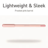 TOPS™ PENTONIC Frost Pen, Stick, Fine 0.7 mm, Red Ink, Pale Pink Barrel, 10/Pack (PNT13087) Pack of 10