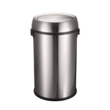 Alpine Industries 17 Gal Stainless Steel Swivel Trash Can Cover, 15.7 x 15.67 x 15.67, Silver (ALHALP47065LC) Each