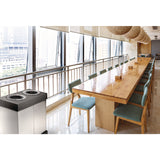 Alpine Industries 28 Gal Indoor Trash Can and Recycling Bin, Corrugated Polypropylene, Gray, 2 Bin (ALHALP47102BLK) Each